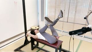 国模女神 涵涵 首部无码大尺度影片 瑜伽裤女神开档捆绑束缚 炮机调教